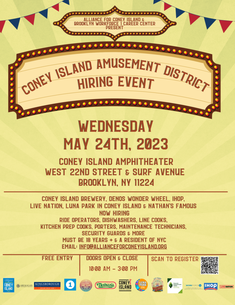 Annual Coney Island Amusement District Hiring Event May 24th